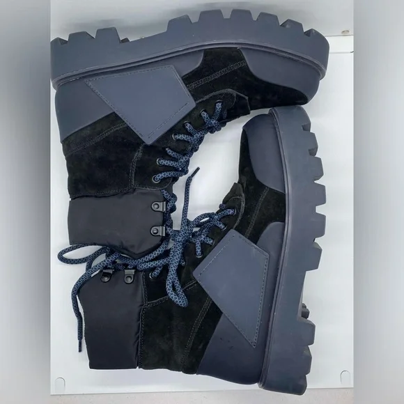 Franco Sarto Balinhike Suede Water Resistant Combat Boots Women’s Size 8.5 - Picture 5 of 10